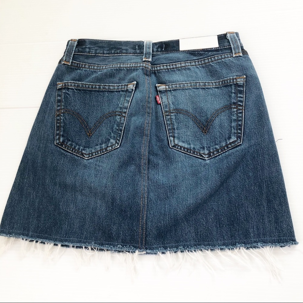 RE/DONE Levi’s Denim Mini Skirt, 26 - Picture 3 of 13